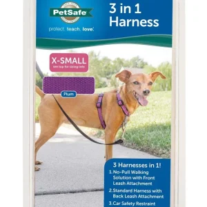 PetSafe 3in1 Dog Harness Plum XXS