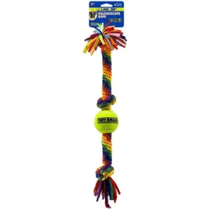 Petsport Kaleidoscope 3 Knot Rope w/ Ball Dog Toy