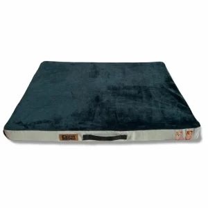 Petter World Orthopedic Memory Foam Bed With Large Sleep Surface for Dogs (Bottle Green)