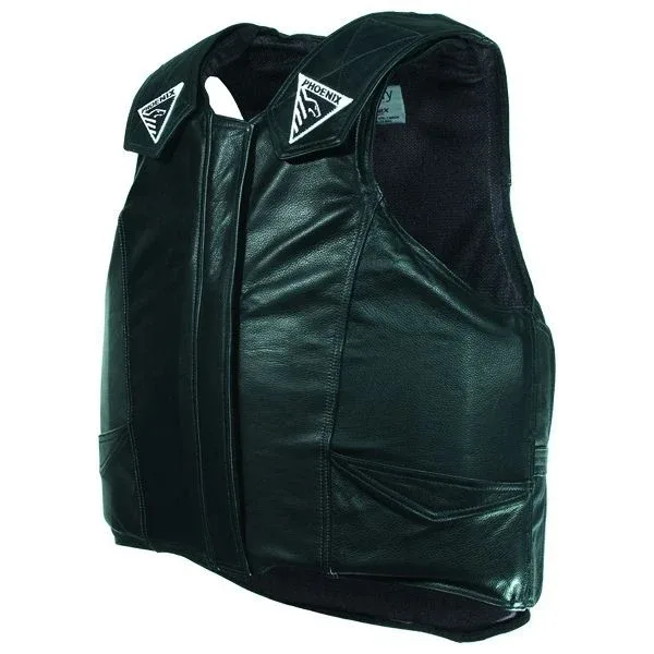 Phoenix Youth Pro-Max Jr. Leather Protective Rodeo Vest - Image 2