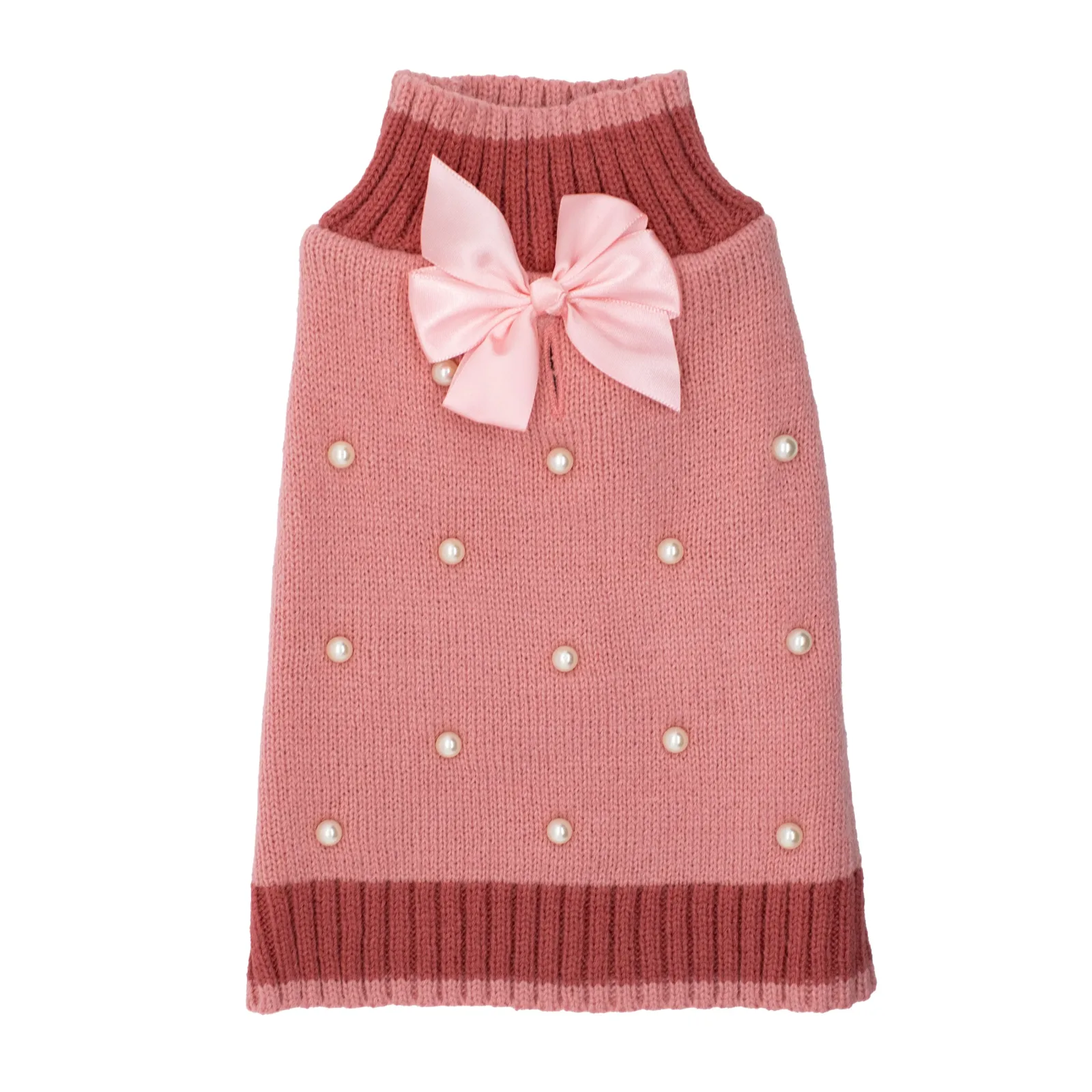 PINK PEARL DOG SWEATER
