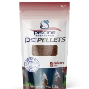 Piscine Energetics PE Pellets Carnivore Fish Food Medium/Large 4 oz