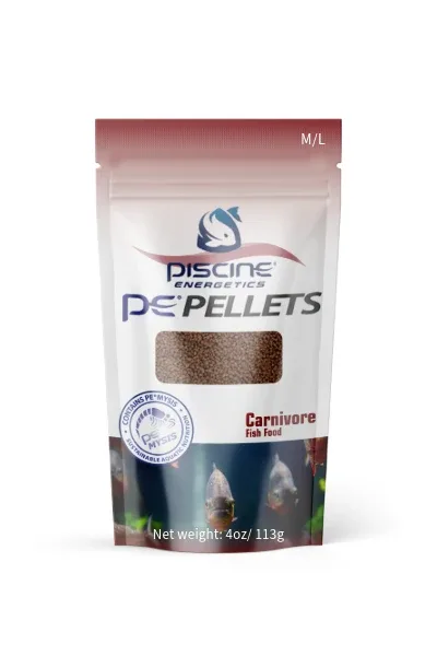 Piscine Energetics PE Pellets Carnivore Fish Food Medium/Large 4 oz