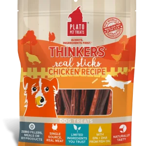 Plato Thinkers Chicken Dog Treat 18oz {L+1x} 595095