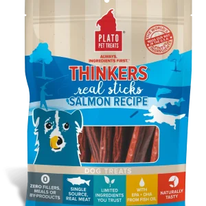 Plato Thinkers Salmon Dog Treat 18oz {L+1x} 595094
