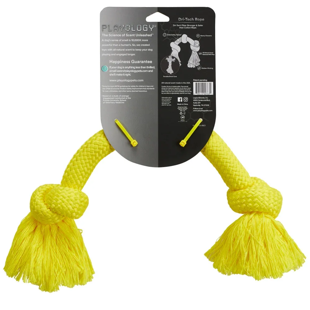 Playology Dri-Tech Rope Chicken Scented Dog Toy - Image 2