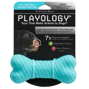 Playology Dual Layer Bone Peanut Butter Scented Dog Toy