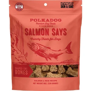 Polka Dog Bakery Dog Salmon Says Bone 8oz Pouch