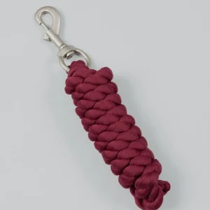 Polycotton Lead Rope: 2 Meters Burgundy