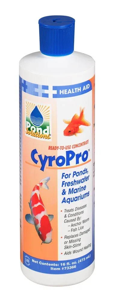 Pond Solutions CyroPro Liquid Concentrate Anchor Worm & Fish Lice Treatment 16 oz