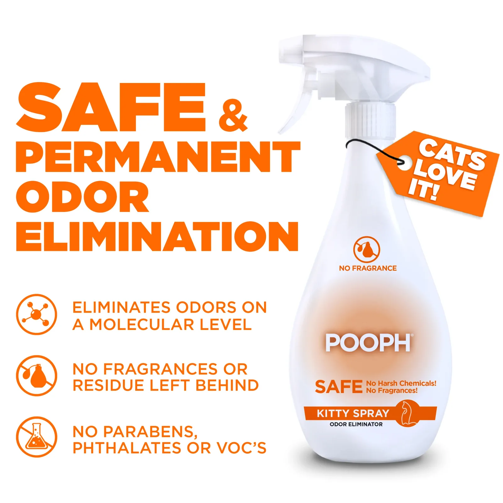 POOPH® Kitty Spray Odor Eliminator, 20oz Spray - Image 2