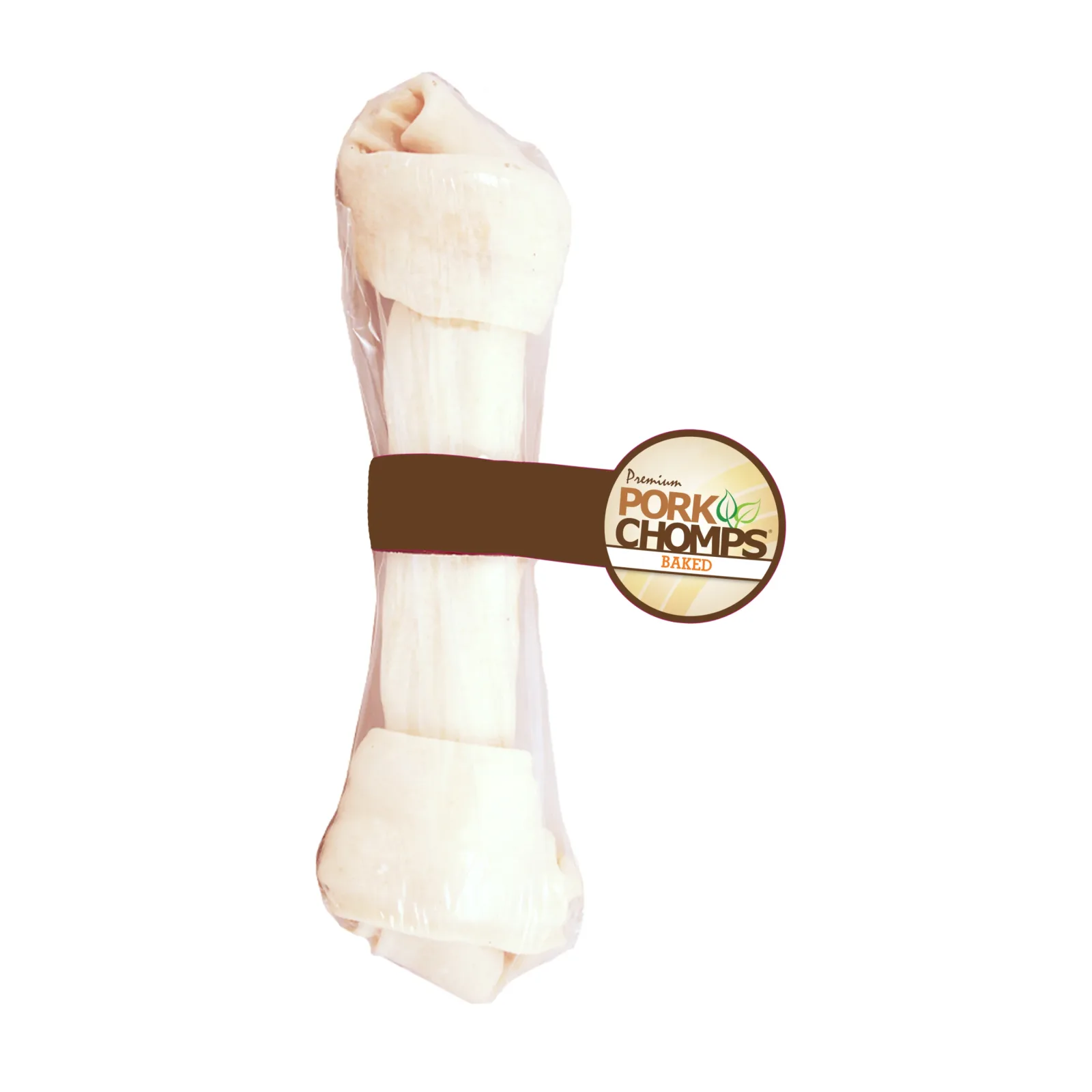Pork Chomps 11-inch Baked Pork Skin Knot, 1 count Dog Chew - Image 2