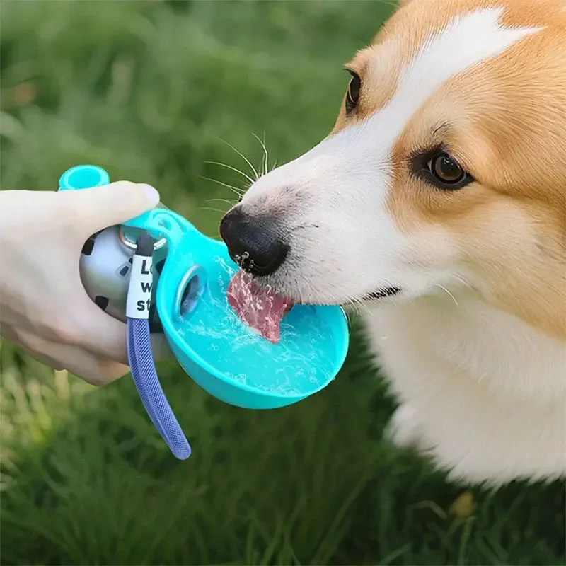 Portable Dog Water Bottle – Leak-Proof Travel Bottle with Bowl - Image 2