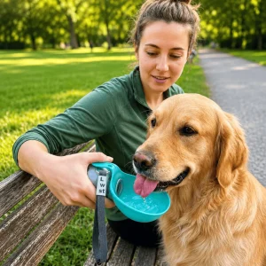 Portable Dog Water Bottle β Leak-Proof Travel Bottle with Bowl