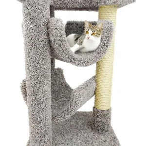 Premier Cat Scratch Lounge — Solid Wood Lounge Perch with Sisal Scratching Surface