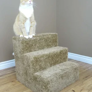 Premier Pet Stairs for Cats — Solid Wood Steps for Easy Access