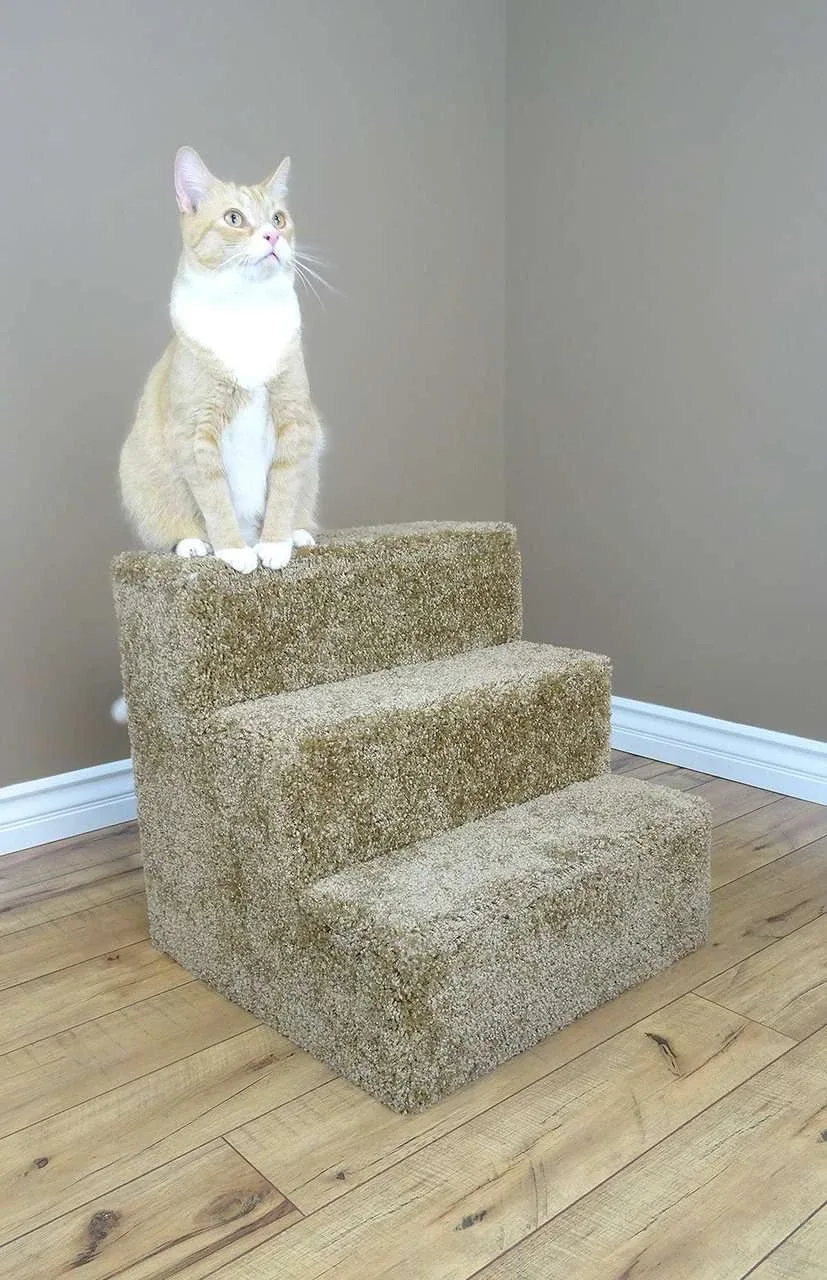 Premier Pet Stairs for Cats — Solid Wood Steps for Easy Access