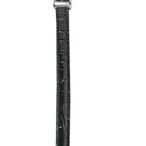 Premium Buckle Crocodile Spur Strap 3/8 X 18 Bk/Wh