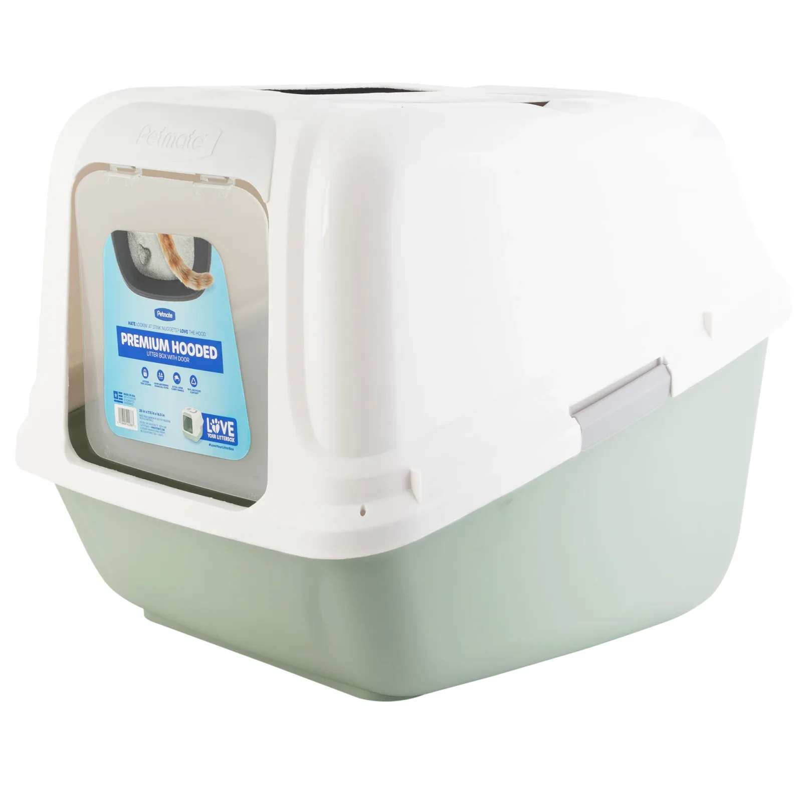 Premium Hooded Cat Litter Box with door - Image 2