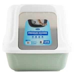 Premium Hooded Cat Litter Box with door