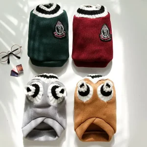 Prep School Pet Vest - V-Neck Knitted Dog & Cat Sweater