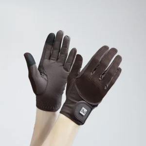 Presa Junior Mesh Riding Gloves Brown
