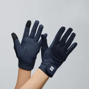 Presa Junior Mesh Riding Gloves Navy