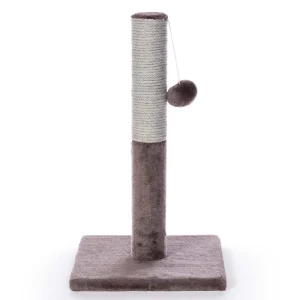 Prevue Pet Products Play & Scratch Toy Post Plush Cat Furniture Brown 20.5 in