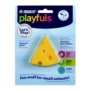 Prevue Pet Products Say Cheese Mineral Block Small Animal Toy