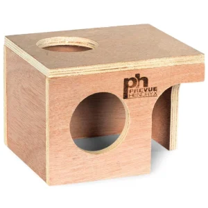 Prevue Pet Products Wood Hamster & Gerbil Hut Natural Hardwood Medium