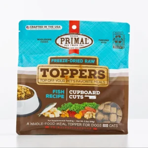Primal 3.5oz Fish Cupboard Cuts Topper for Dogs & Cats