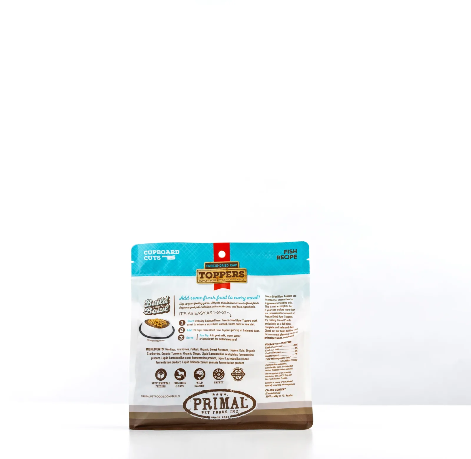 Primal 3.5oz Fish Cupboard Cuts Topper for Dogs & Cats - Image 2