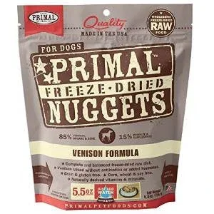 Primal Freeze Dried Nuggets Grain Free Venison Formula Complete Diet For Dogs-5.5-oz, Makes 1.25 Lbs Of Food-{L+x} - Image 2