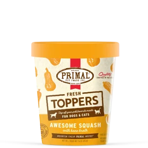 Primal Fresh Toppers for Dogs & Cats - 16oz Awesome Squash