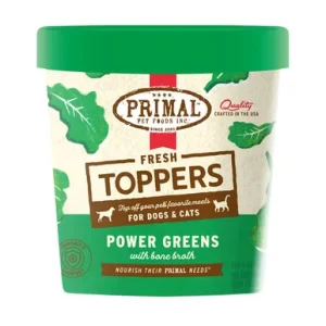 Primal Fresh Toppers Power Greens w/ Bone Broth Immunity Support for Dogs & Cats
