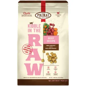 Primal Kibble In The Raw Beef Recipe Kibble-Sized Bites Freeze