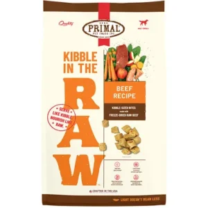 Primal Kibble In The Raw Beef Recipe Kibble-Sized Bites w/ Freeze