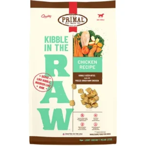 Primal Kibble In The Raw Chicken Recipe Kibble-Sized Bites w/ Freeze