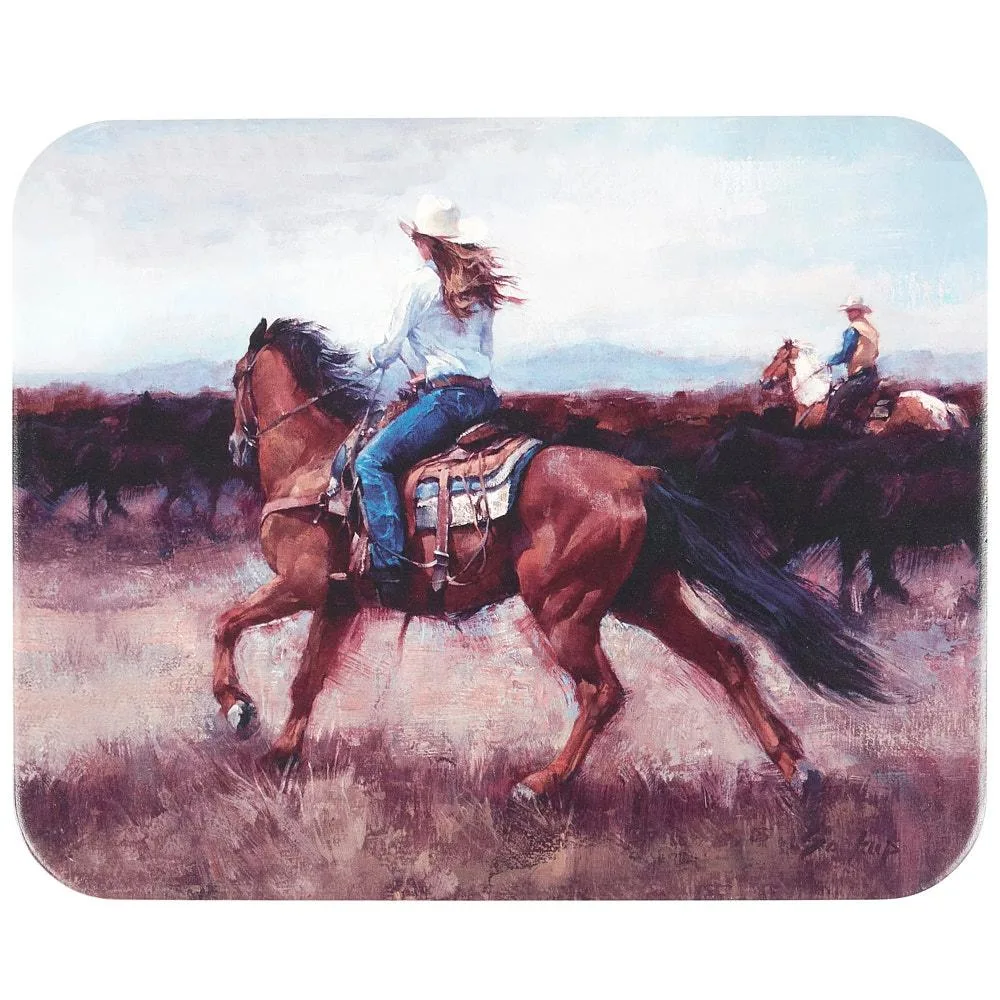 Primitives By Kathy Cowgirl Roundup Stoneware Counter Trivet