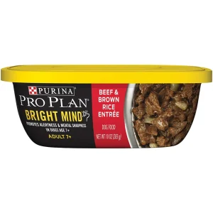 Pro Plan Bright Mind 7+ Beef & Brown Rice Entree Senior Dog 8 / 10 oz