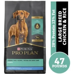Pro Plan Chicken & Rice Large Breed Puppy 47 lb