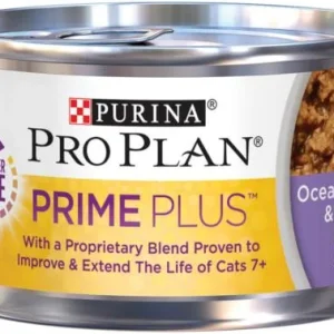 Pro Plan Prime Plus Ocean Whitefish & Salmon 7+ Senior Cat 24 / 3 oz {L-1} 381352