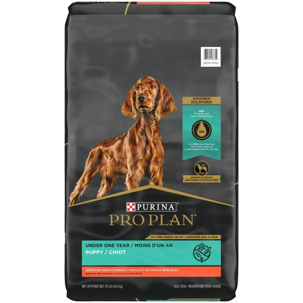 Pro Plan Sensitive Skin & Stomach Salmon & Rice Puppy 24 lb