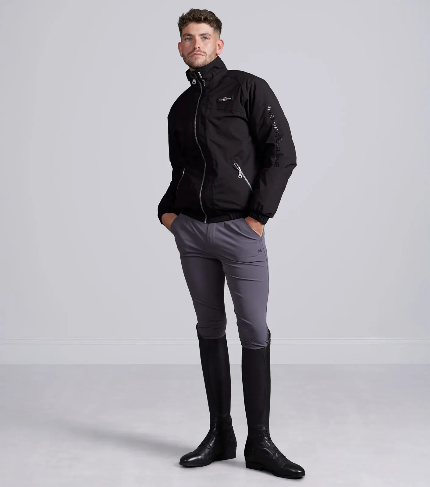 Pro Rider Mens Waterproof Jacket Black - Image 2