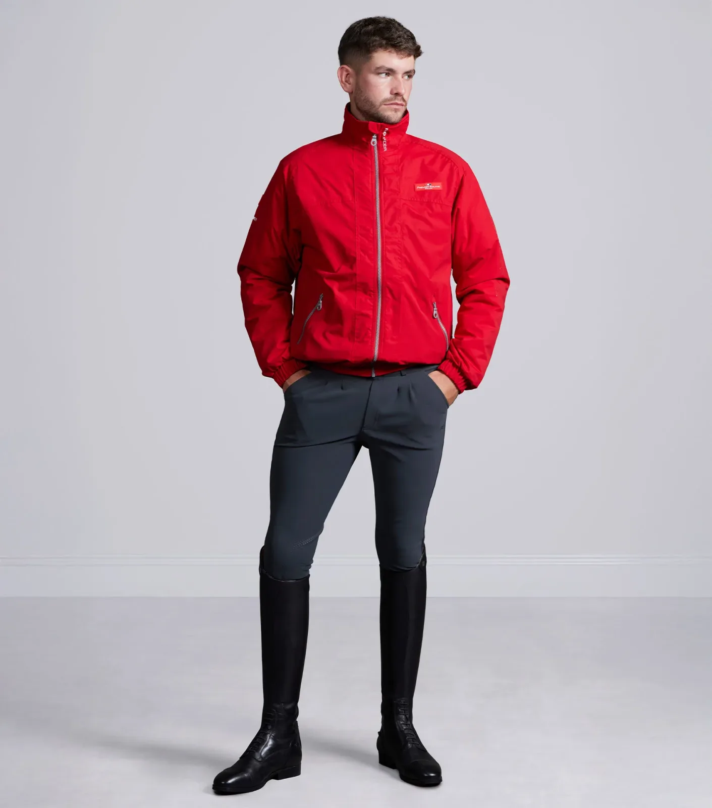 Pro Rider Mens Waterproof Jacket Red - Image 2