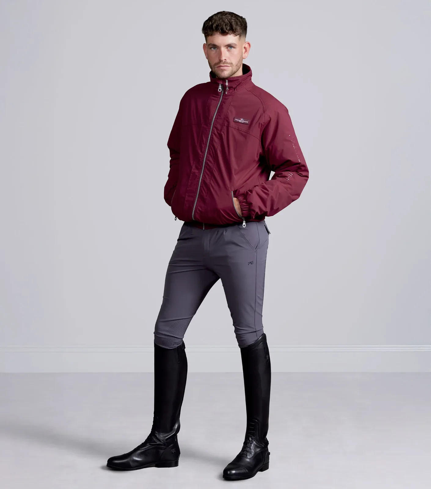 Pro Rider Mens Waterproof Jacket Wine - Image 2