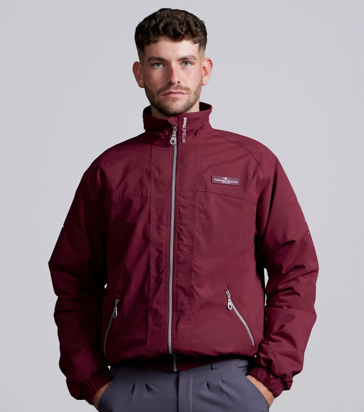 Pro Rider Mens Waterproof Jacket Wine