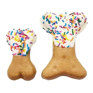 Double Dipped Bones w/ Sprinkles - Yogurt & Peanut Butter
