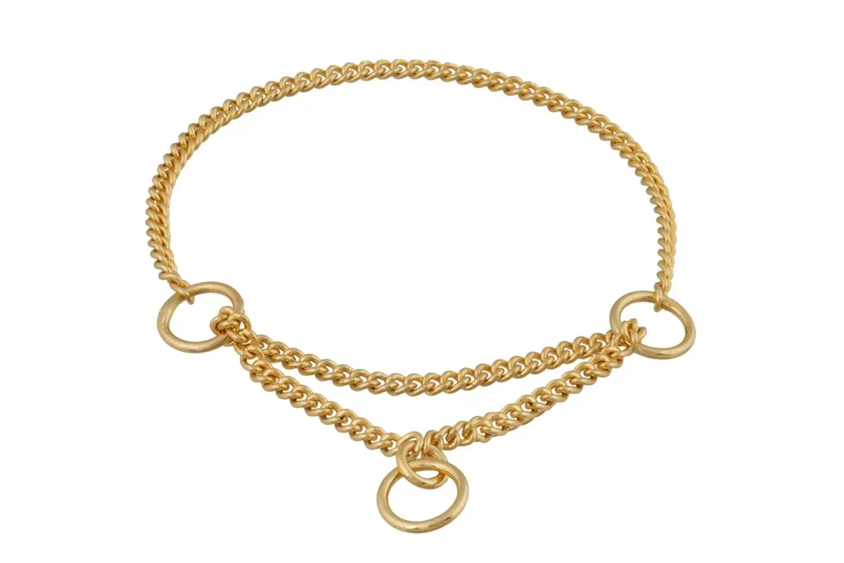 Martingale Show Chain Dog Collar (8 in x 1.2 mm) - Image 2
