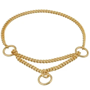 Martingale Show Chain Dog Collar (8 in x 1.2 mm)